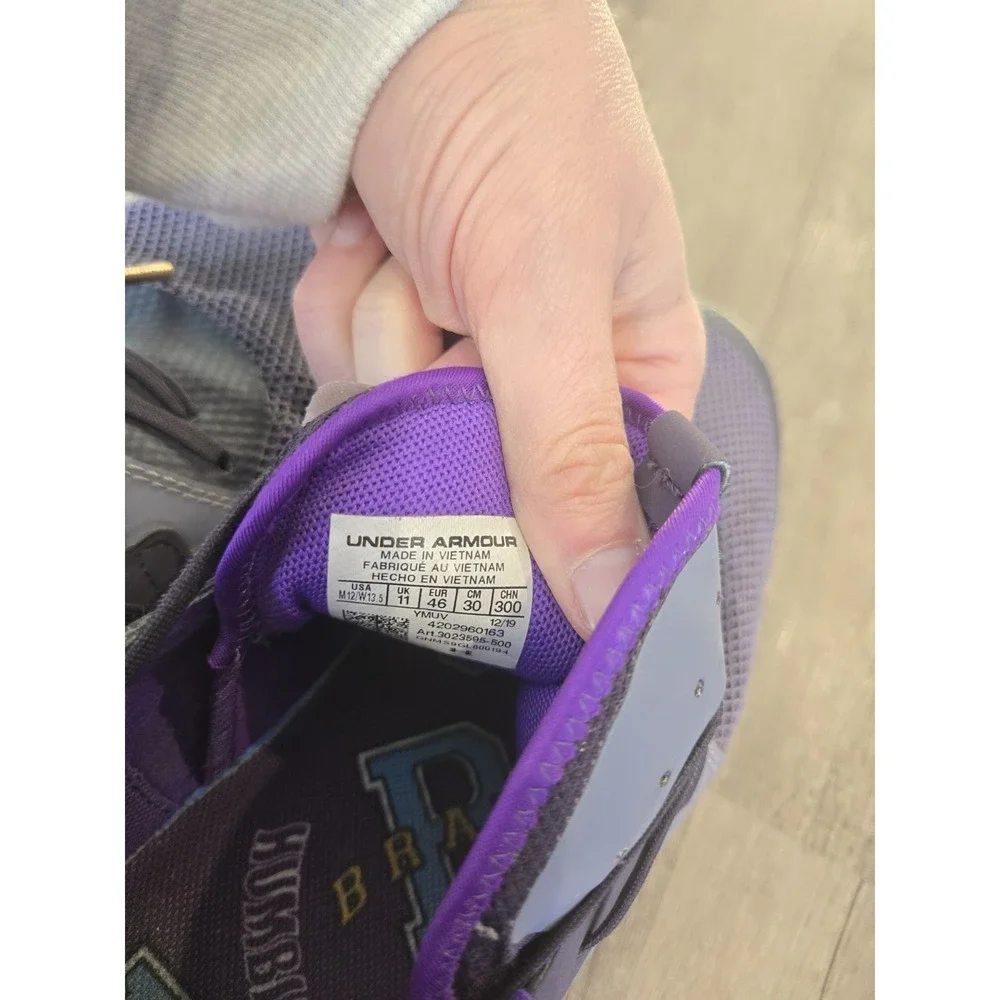 Under Armour Curry 7 IWD‎ Purple Basketball Shoes 3023595-500 Size Men 12 W 13.5